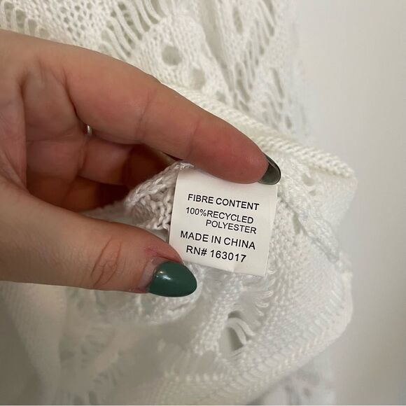 Princess Polly AILEEN CROCHET SWEATER WHITE XS/S - Picture 11 of 13